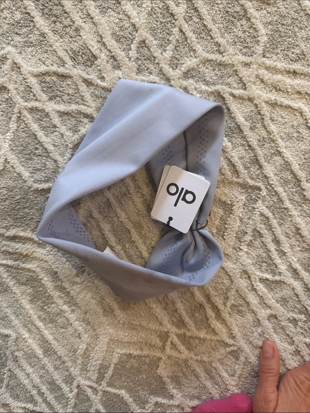 ALO Yoga Dusty Blue Twist Headband